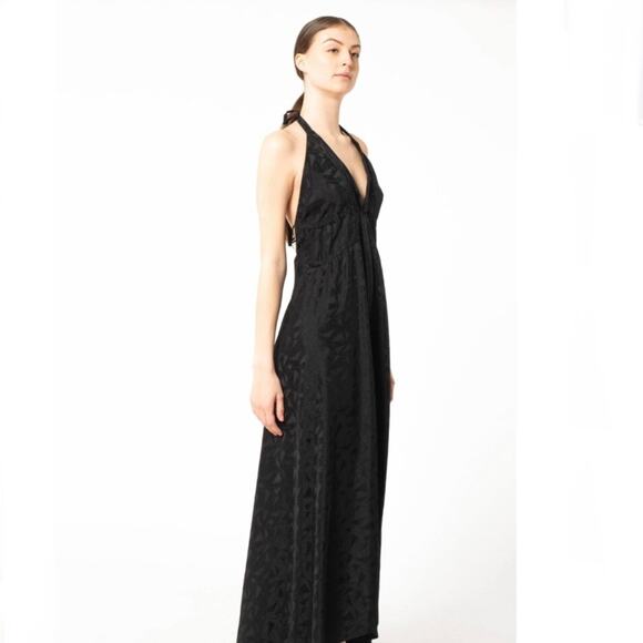 ISABEL MARANT NWT RAIZAMA Black Halter DRESS 6 - Picture 3 of 13